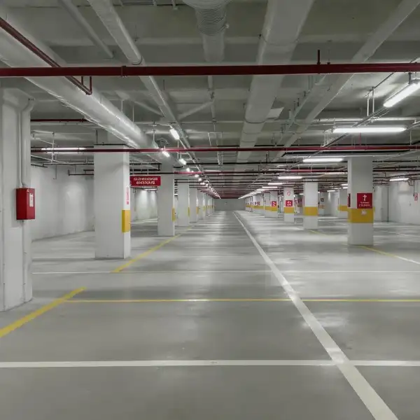 Паркинг после строительных работ - после уборки